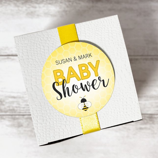Bee theme baby shower Sticker (Creator Uploaded)