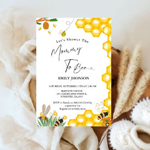 Bee theme Shower the Mommy to bee baby shower Invitation