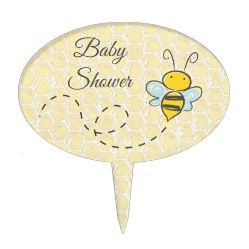 Bee themed Baby Shower Cupcake Topper