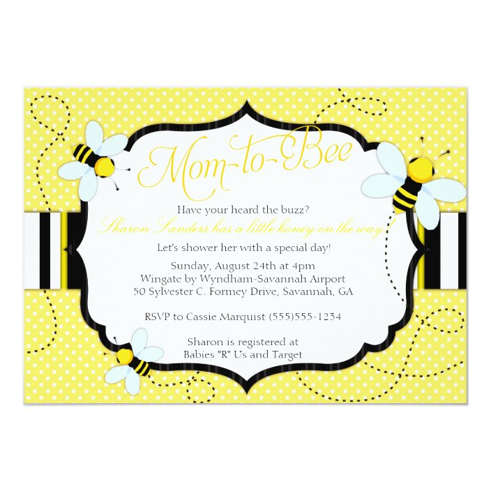 bee themed baby shower