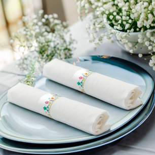Bee Themed baby shower Napkin Bands