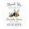 Bee themed Baby Shower Stickers