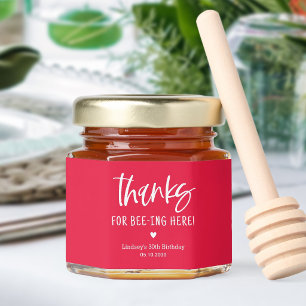 Bee Themed Honey Jar Wedding and Party Favors
