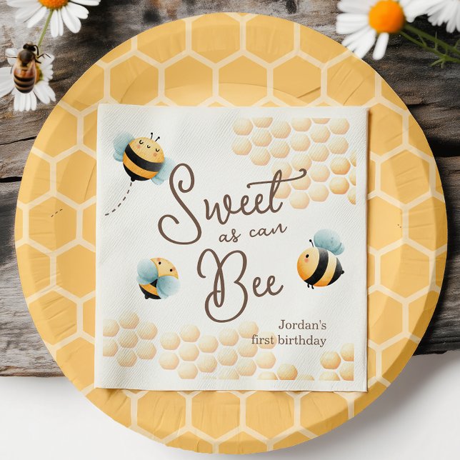 Bee Themed Napkins (Creator Uploaded)
