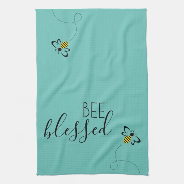Bee Themed Spring Home Decor Kitchen Towel (Vertical)