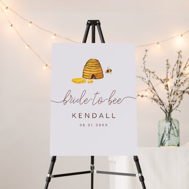 Bee Themed Welcome Sign (In Situ (Stand))
