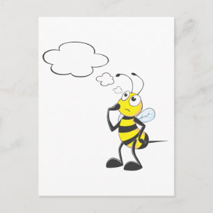 Bee Thinking Postcard