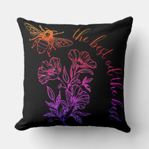 bee throw pillow