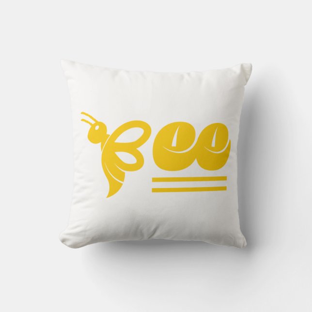 Bee Throw Pillow (Front)