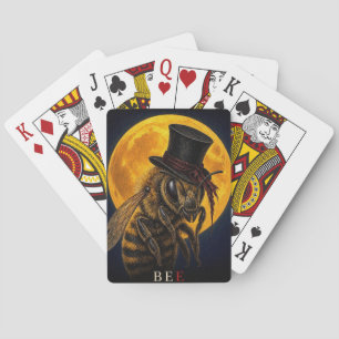 Bee Top Hat Gothic Surreal Poker Cards
