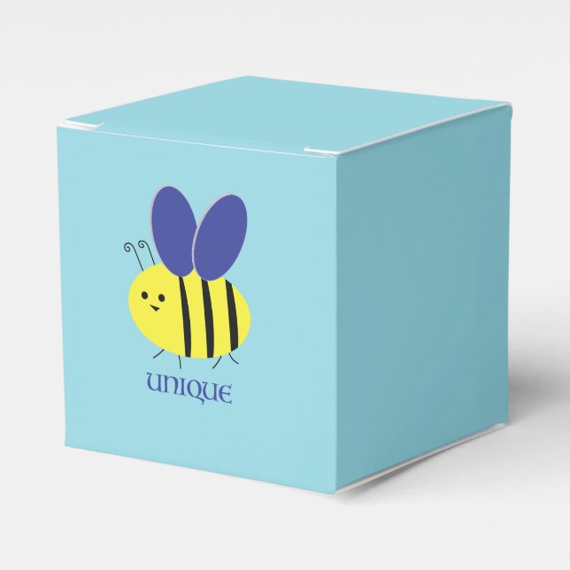 Bee Unique Favor Boxes (Front Side)