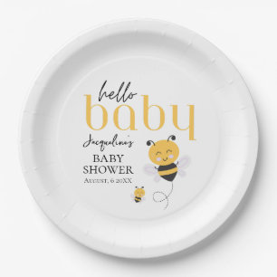 Bee-utiful Celebrations: Hello Baby Bee Shower Paper Plates
