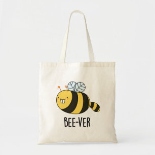 Bee-ver Funny Animal Beaver Bee Pun Tote Bag