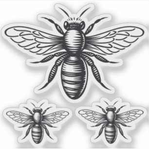 Bee vinyl stickers