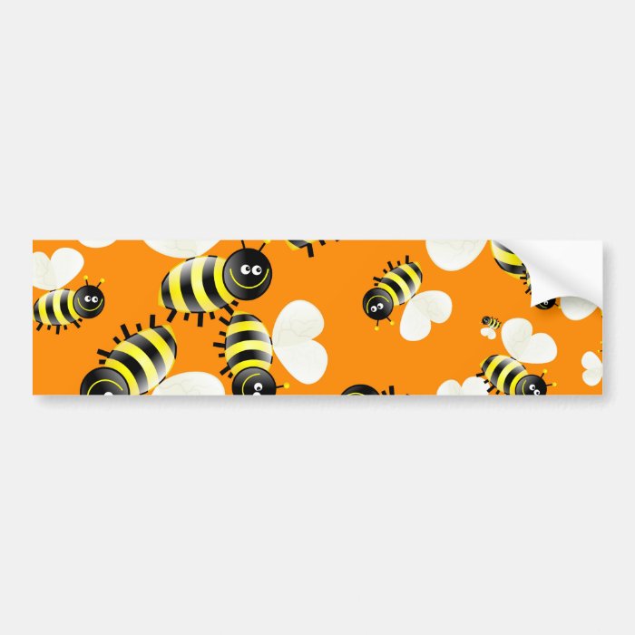 Bee Wallpaper Bumper Sticker