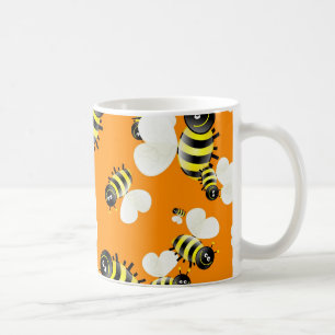 Bee Wallpaper Coffee Mug