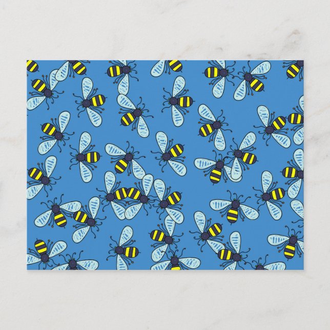 Bee Wallpaper Postcard (Front)