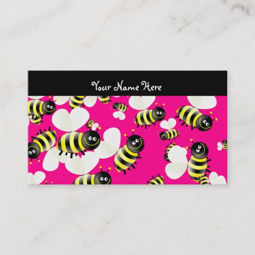 Customizable Bee Wallpaper, Your Name Here Business Cards