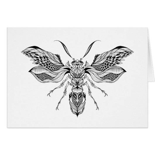 Bee-Wasp Tattoo Cards (Front Horizontal)