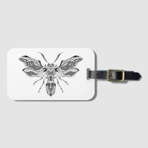 Bee-Wasp Tattoo Luggage Tag