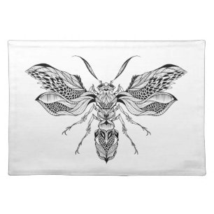 Bee-Wasp Tattoo Placemat