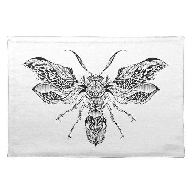 Bee-Wasp Tattoo Placemat (Front)