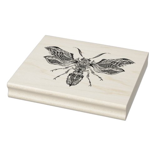 Bee_Wasp Tattoo Rubber Stamp