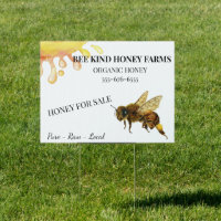 Bee Watercolor Honey Farm  For Sale
