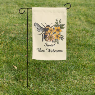 Bee Welcome Garden Flag