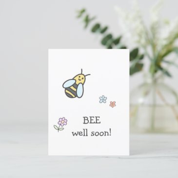 BEE well soon! Cute Flowers and Bee Get Well
