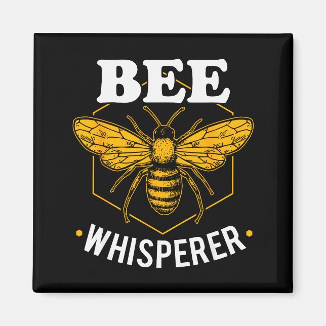 Bee Whisperer - Funny Beekeeng &amp; Beekeeper  Magnet (Front)