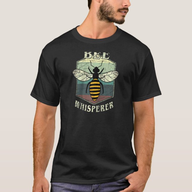 Bee Whisperer Honeycomb Bee Hive Beekeeper Raglan  T-Shirt (Front)
