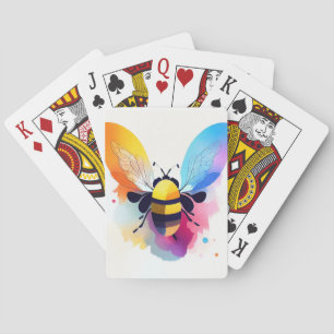 Bee Wild Nature Animal Color Art Painting Poker Cards