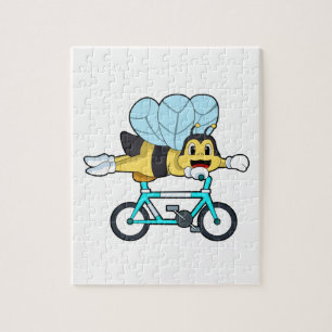 Bee with Bicycle Jigsaw Puzzle