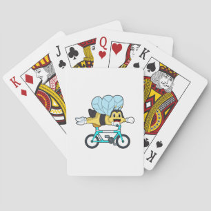 Bee with Bicycle Poker Cards
