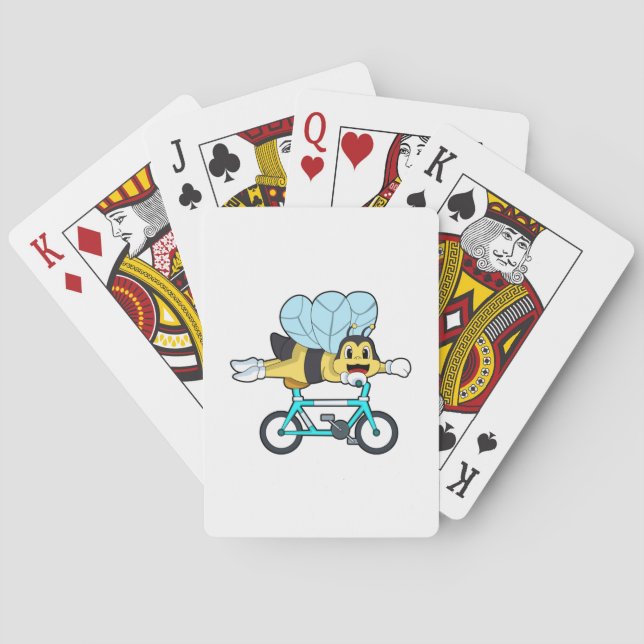Bee with Bicycle Poker Cards (Back)