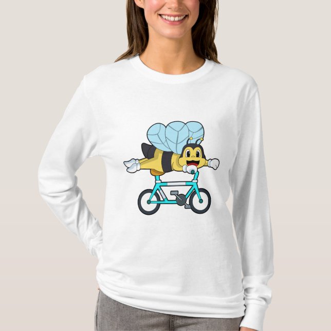 Bee with Bicycle T-Shirt (Front)