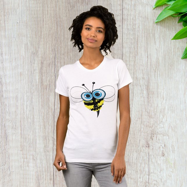 Bee With Big Eyes Womens T-Shirt (Creator Uploaded)