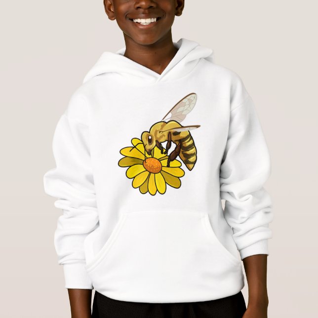Bee with Blossom Hoodie (Front)