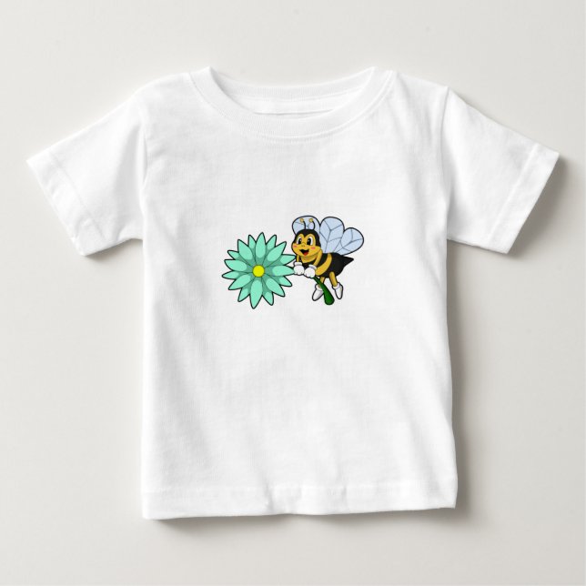 Bee with Flower.PNG Baby T-Shirt (Front)