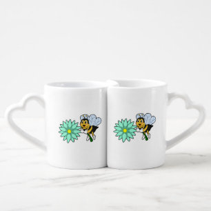 Bee with Flower.PNG Coffee Mug Set