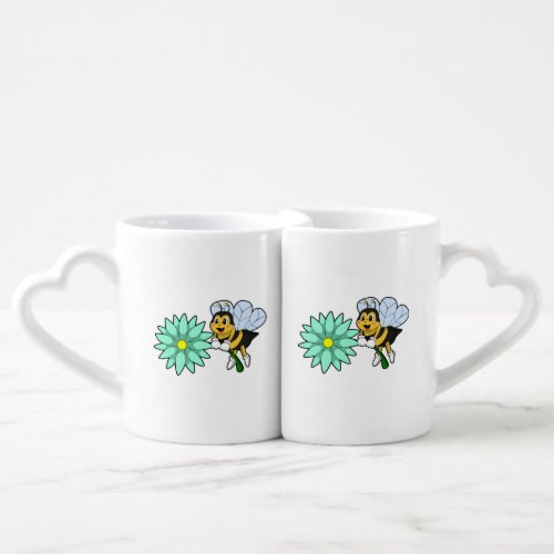 Bee with FlowerPNG Coffee Mug Set