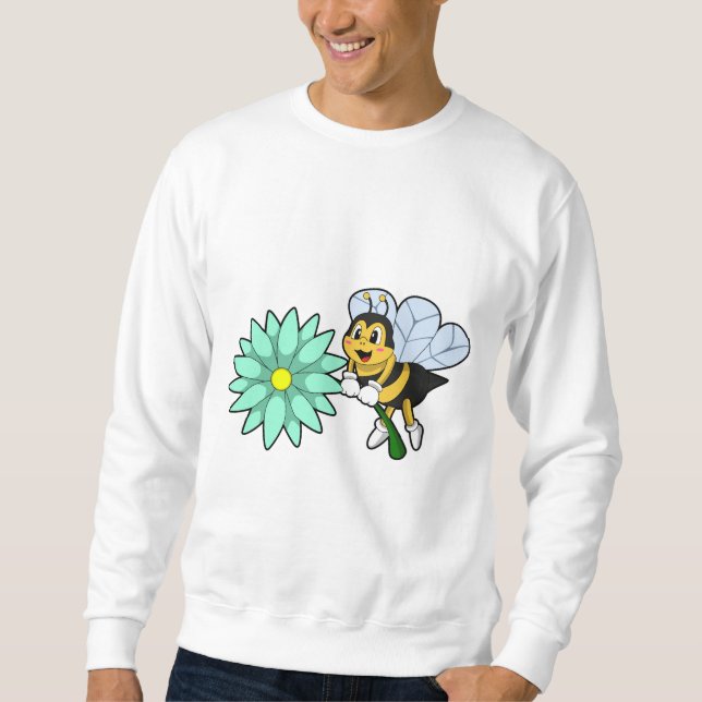 Bee with Flower.PNG Sweatshirt (Front)