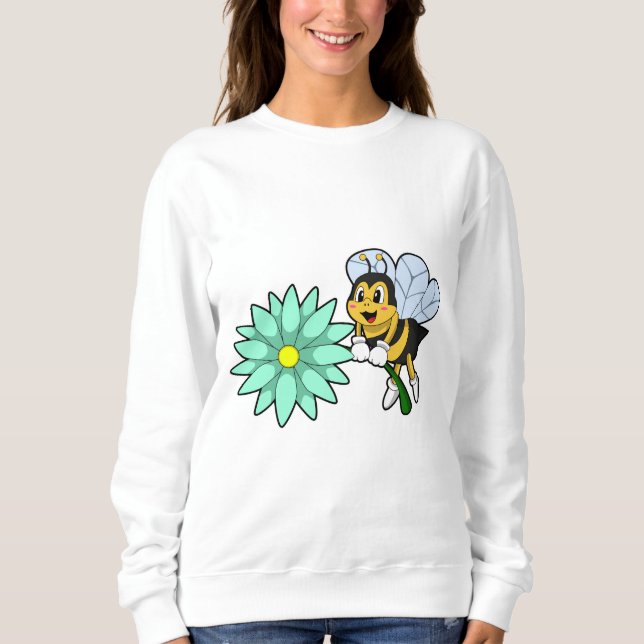 Bee with Flower.PNG Sweatshirt (Front)