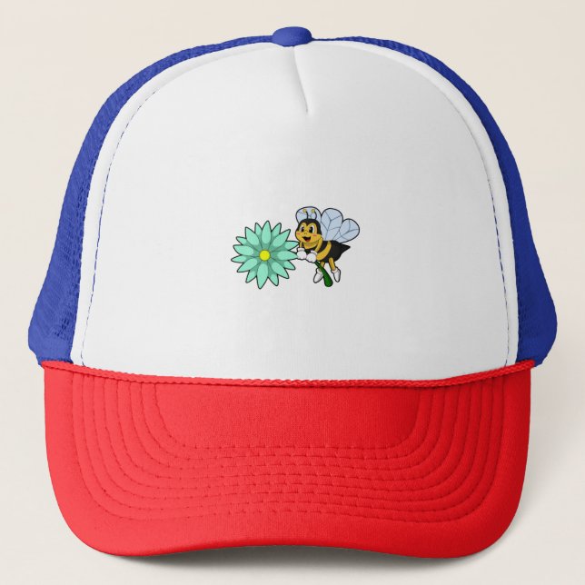 Bee with Flower.PNG Trucker Hat (Front)