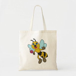 Bee with Flower Tote Bag