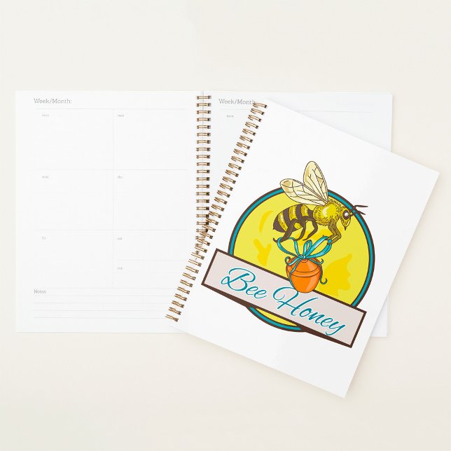 Bee With Honey Jar Vintage Beekeeper Planner (Creator Uploaded)