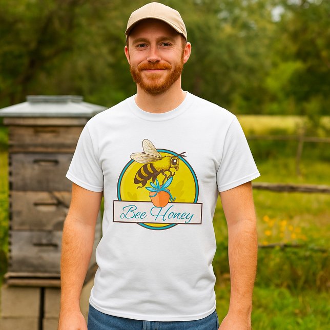 Bee With Honey Jar Vintage Beekeeper T-Shirt (Creator Uploaded)