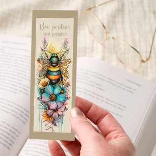 Bee With Inspirational Quote Bookmarks