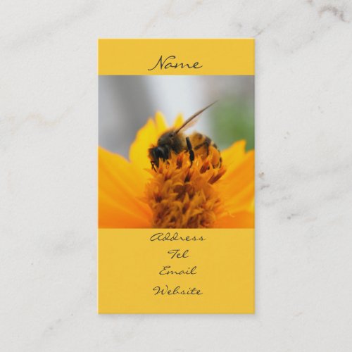 Bee With Me Business Card Template